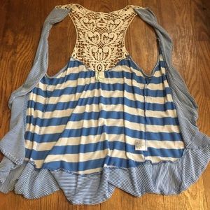 Zoah Design Striped Tank Vest